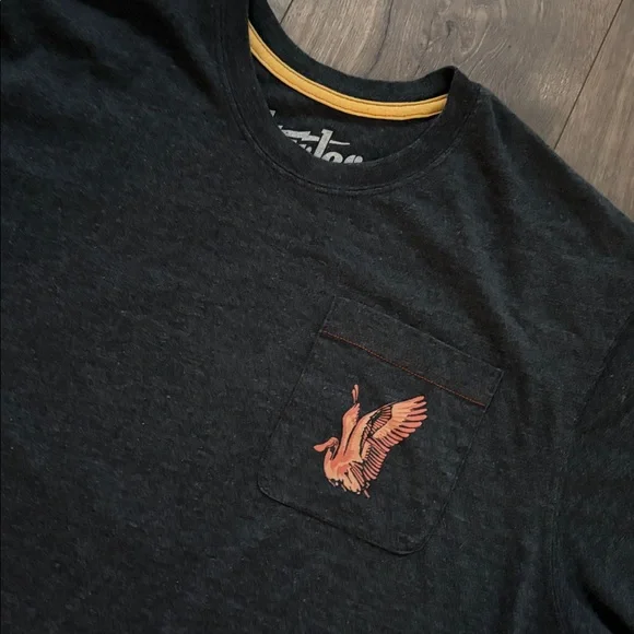 Howler Brothers Black Tee graphic front pocket size large - Picture 2 of 7